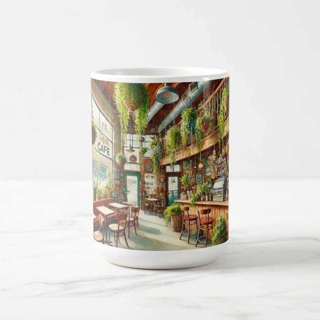 Cafe in Portland Oregon Coffee Mug (Center)