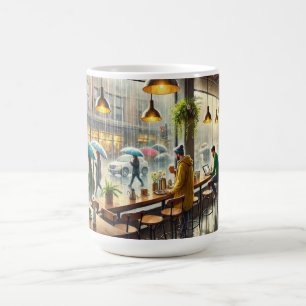 Cafe in Rainy Seattle Coffee Mug