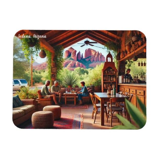 Cafe in Sedona Arizona Magnet (Horizontal)