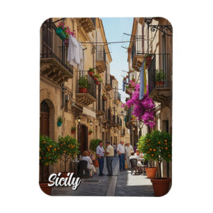 Cafe in Sicily Italy Magnet