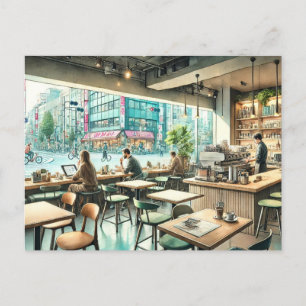 Cafe in Tokyo Postcard