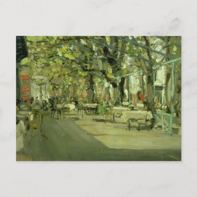 Cafe in Yalta, 1905 Postcard (Front)