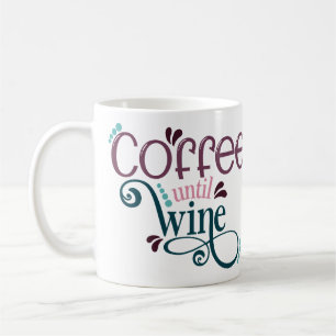 Café jusqu'à la tasse de café de vin