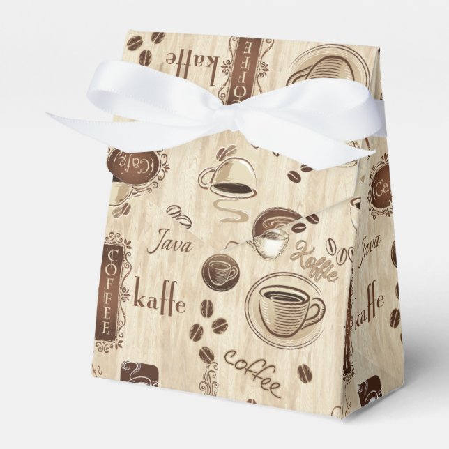 Cafe!  Kaffe!  Coffee! Favor Box (Front Side)