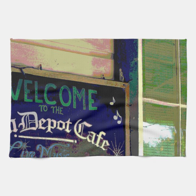 Cafe Kitchen Towel (Horizontal)