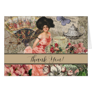 Café Lady Victorian Femme Rose Classy