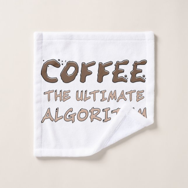 Café L'algorithme ultime Drôle de programmeur (Gant de toilette)
