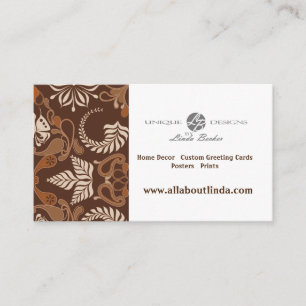 Cafe Latte Customizable Business Card