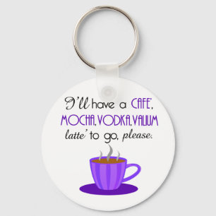 Cafe Latte Keychain