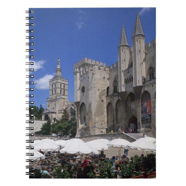 Cafe, Le Palais des Papes, Avignon, Vaucluse, Notebook (Front)