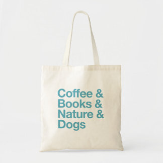 Café & Livres & Nature & Chiens Sac fourre-tout (B