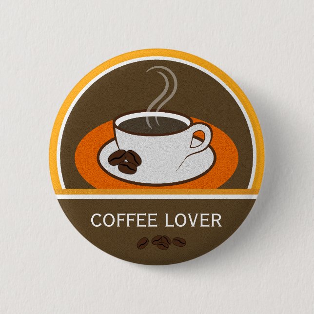 Café Lover Café Café Beans Café Badge rond (Devant)