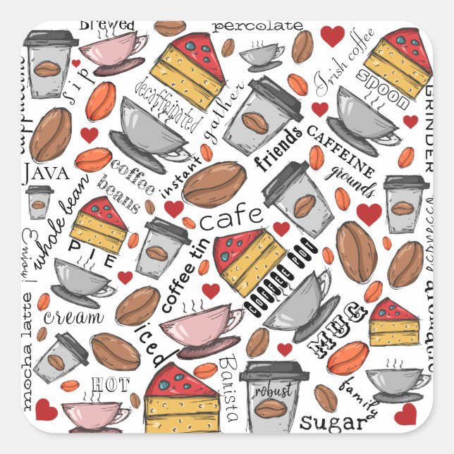 Café Lover Café Shop ou Stickers Café (Devant)