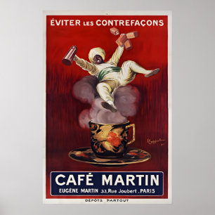 Cafe Martin - Vintage PosterPrints - Cappiello Poster