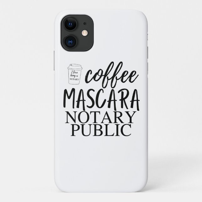 Café Mascara Notaire coque de téléphone portable p (Dos)