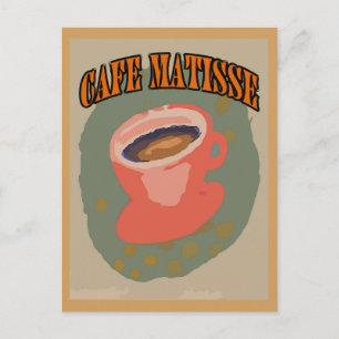 Cafe Matisse Coffee Cup Postcard