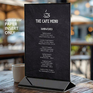 Cafe Menu QR code de commande inserts de papier no
