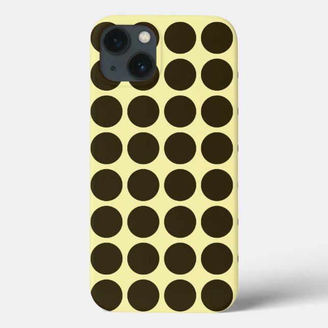 Café Mocha Cream Neutral Dots Case-Mate iPhone Case (Back)