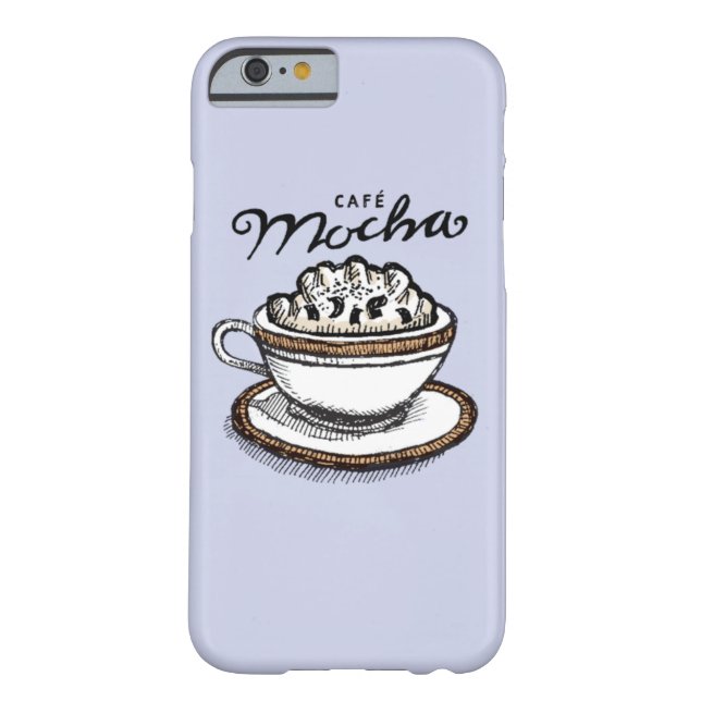 Cafe Mocha: Periwinkle Case-Mate iPhone Case (Back)