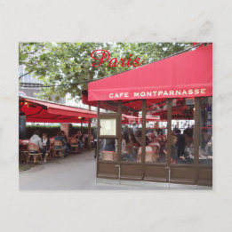 Café Montparnasse Paris, France, Voyage Carte post