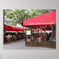 Cafe Montparnasse Paris, travel photograph
