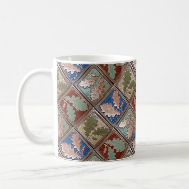 Café Mug avec feuilles de chêne Design (Gauche)