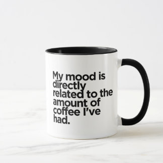 Café = Mug Booster d'humeur - Amoureux de café amu