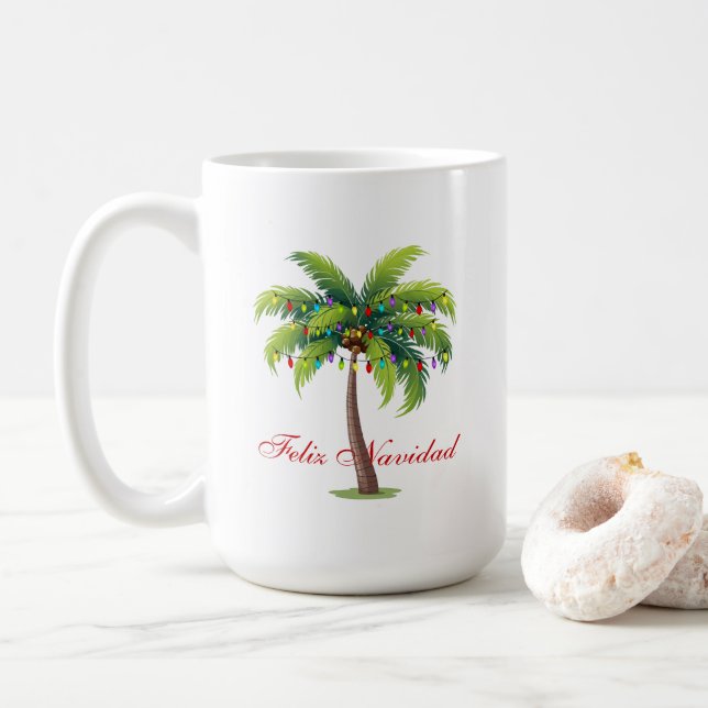 Café Mug Feliz Navidad (Avec donut)