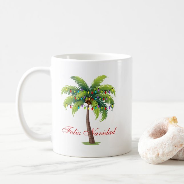Café Mug Feliz Navidad (Avec donut)