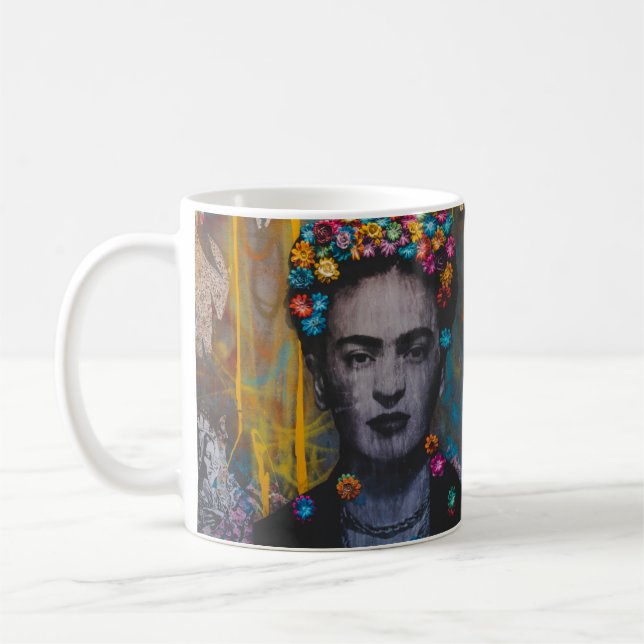 Cafe mug Frida Kahlo 11 oz Cerâmica W-PT (Left)