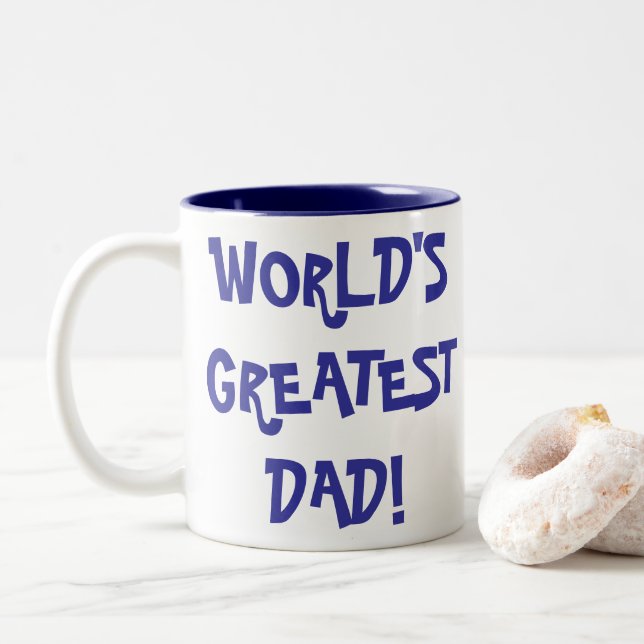 Café Mug - "LE PLUS GRAND PÈRE DU MONDE !" (Avec donut)