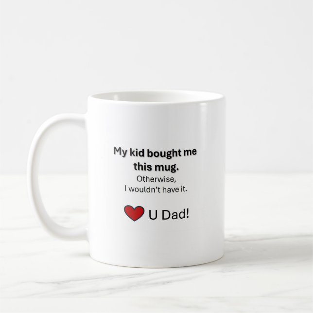 Café Mug pour papa. (Gauche)