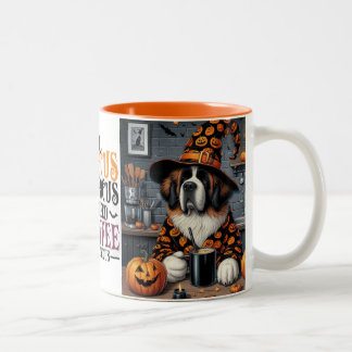 Café Mug Saint Bernard Art d'Halloween