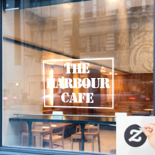 Cafe Name on a Window Cling