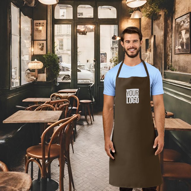 Cafe noir - ajouter un tablier de logo (Créateur téléchargé)