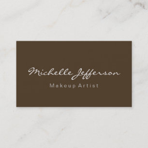 Cafe Noir Artiste maquillage Carte de visite uniqu