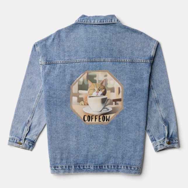 Café Occupé Cute Chat Plus Taille (Verso)