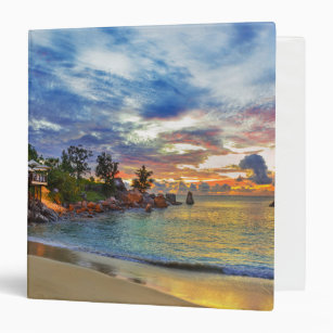 Cafe On Tropical Beach At Sunset Binder