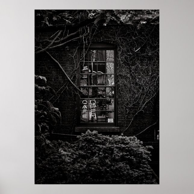 Café Open No 1 Poster (Devant)