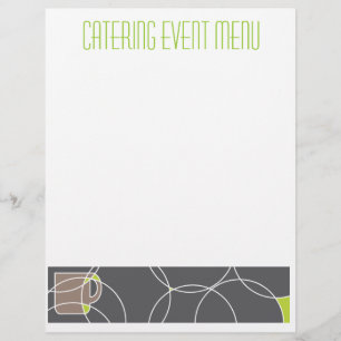 Cafe or catering menu template