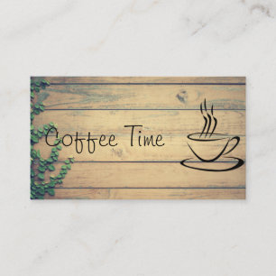 Café ou thé carte de visite