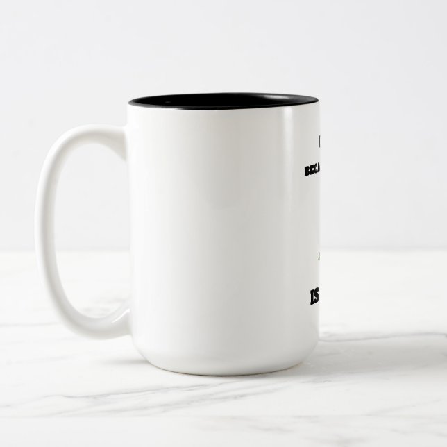 Café Parce que le meurtre est faux Café Mug (Gauche)