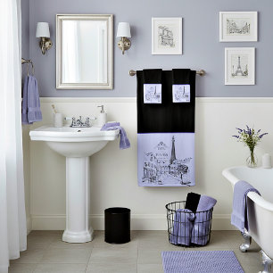 Cafe Paris Bath Towel Set