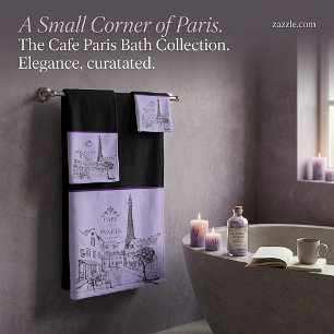 Cafe Paris Bath Towel Set