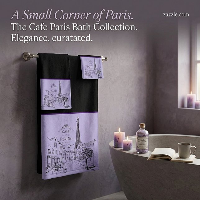 Cafe Paris Bath Towel Set (Creator Uploaded)