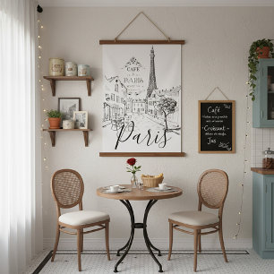 Cafe Paris    Hanging Tapestry