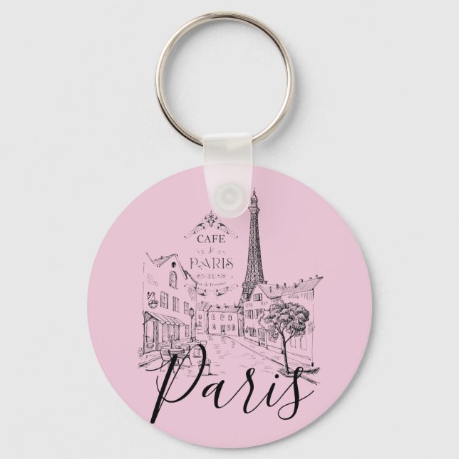 Cafe Paris   Keychain (Front)