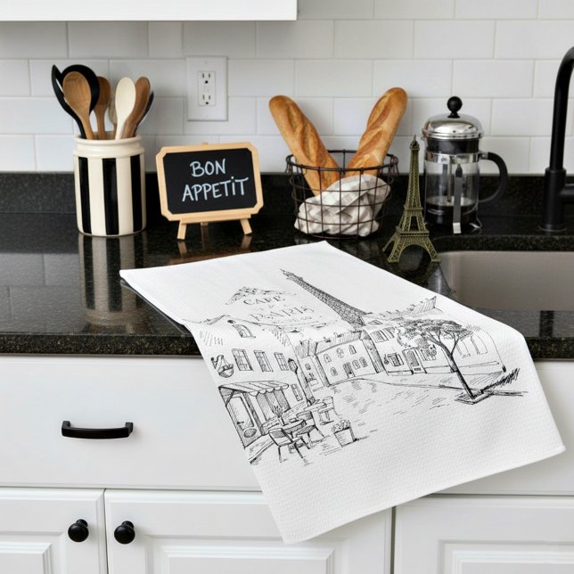 Cafe Paris Kitchen Towel (Creator Uploaded)