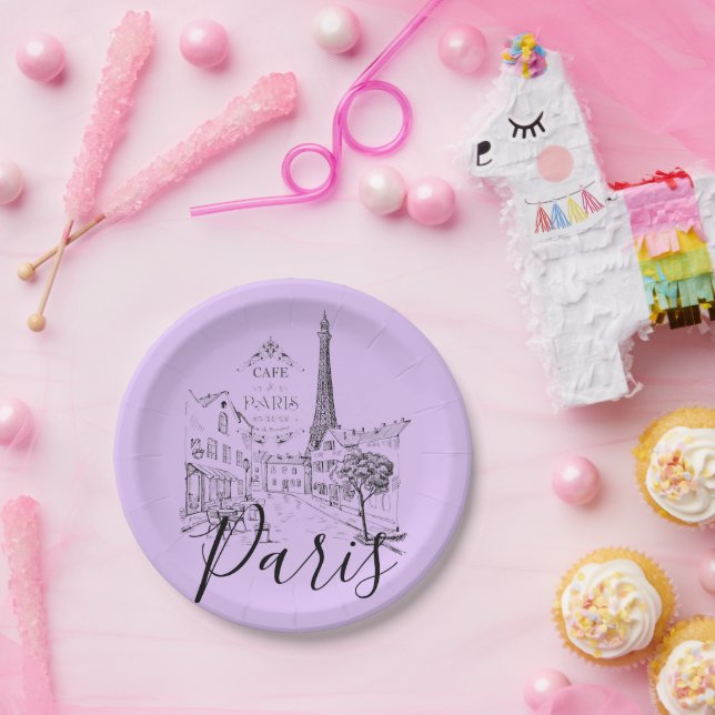 Cafe Paris   Paper Plates (Party)