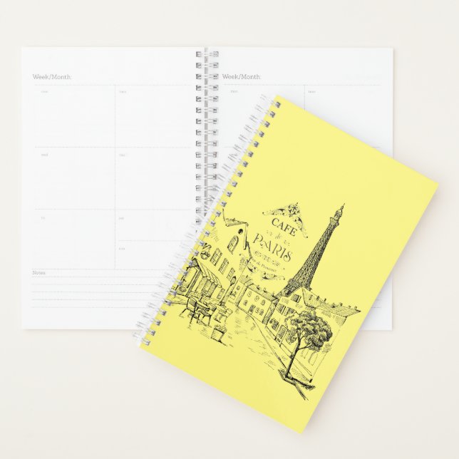 Café Paris Planner (Devant avec enveloppe)
